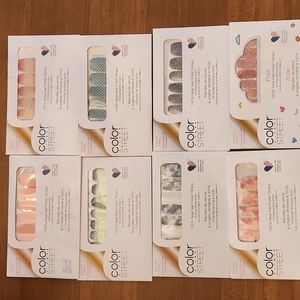 Lot of 8 Color Street nail wraps